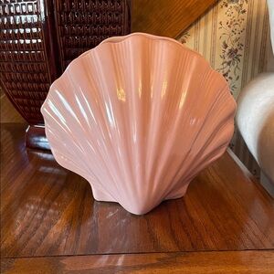 Vintage Shell Vase Dusty Mauve/Pink